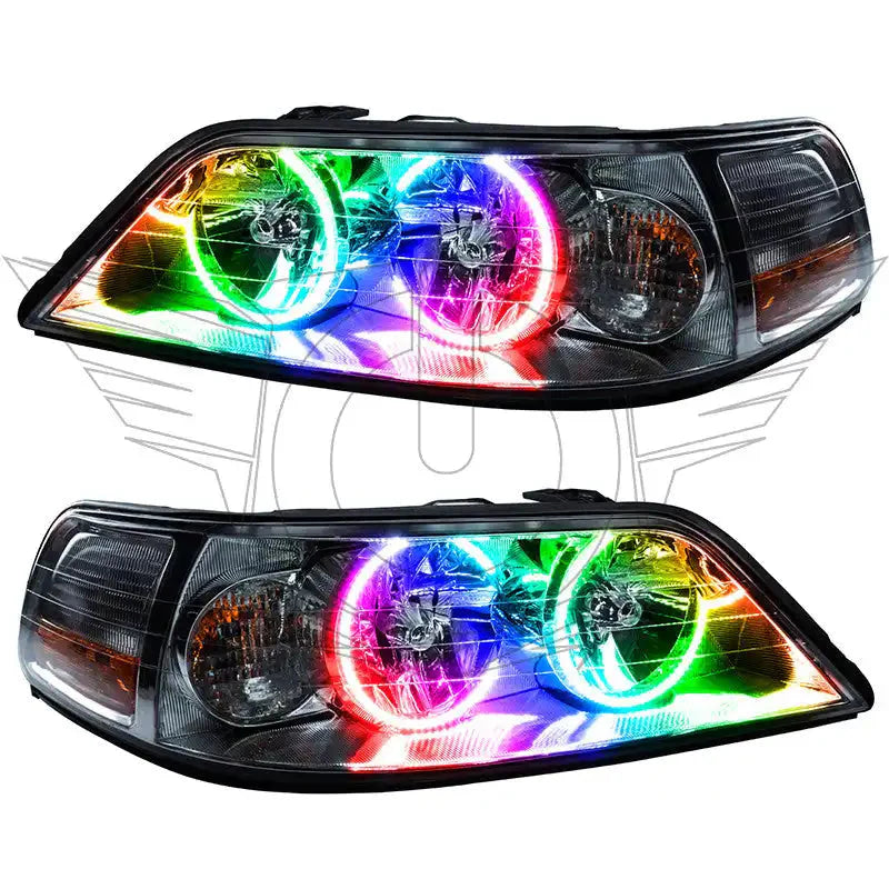 ORACLE Lighting 2005-2011 Lincoln Town Car Pre-Assembled Halo Headlights - Non HID by ORACLE Lighting