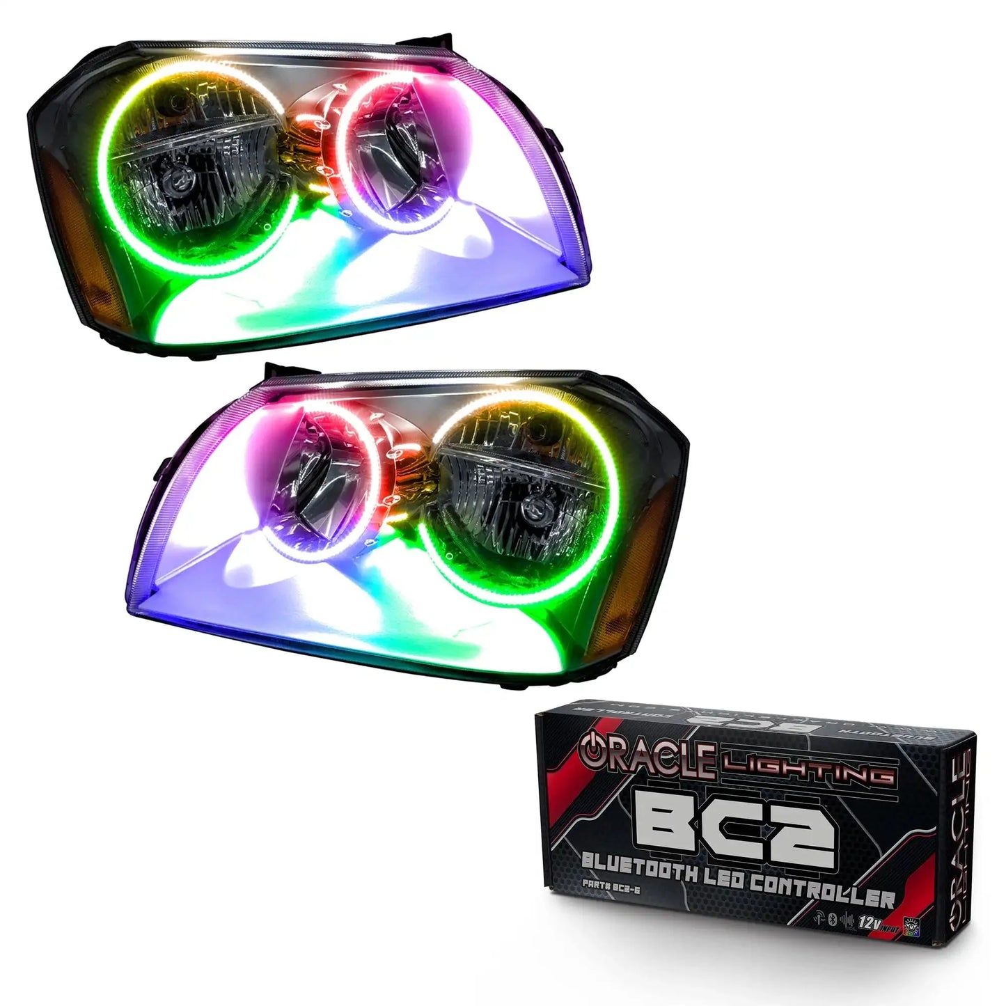 ORACLE Lighting 2005-2007 Dodge Magnum Pre-Assembled Halo Headlights - Chrome Housing by ORACLE Lighting