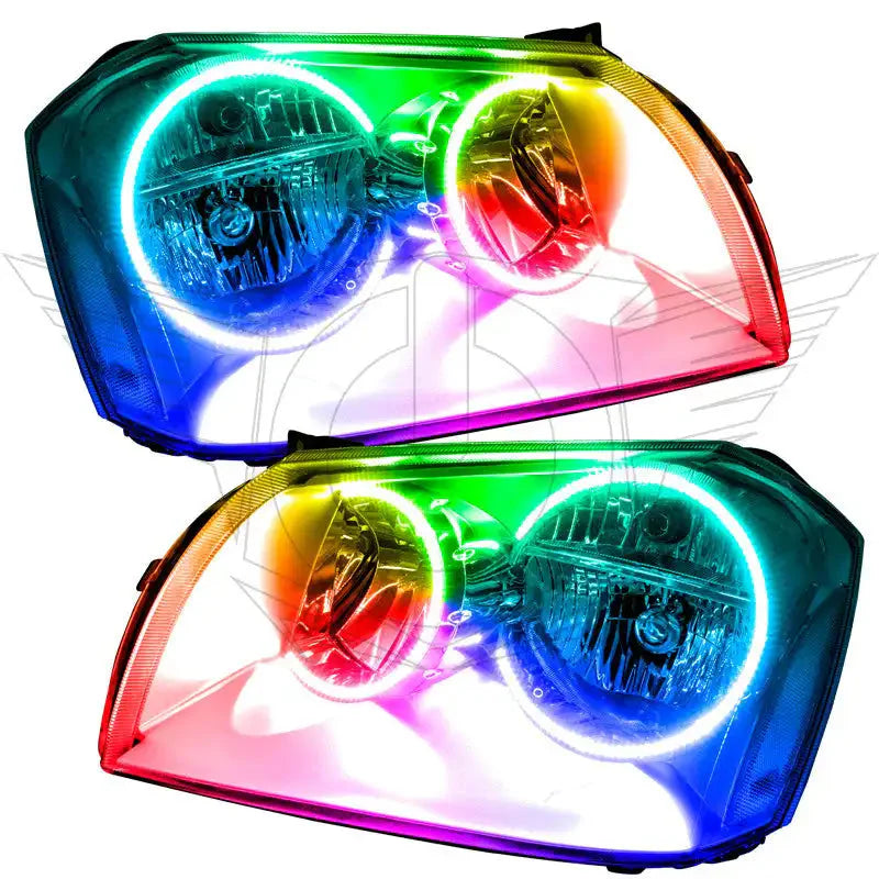 ORACLE Lighting 2005-2007 Dodge Magnum Pre-Assembled Halo Headlights - Chrome Housing by ORACLE Lighting