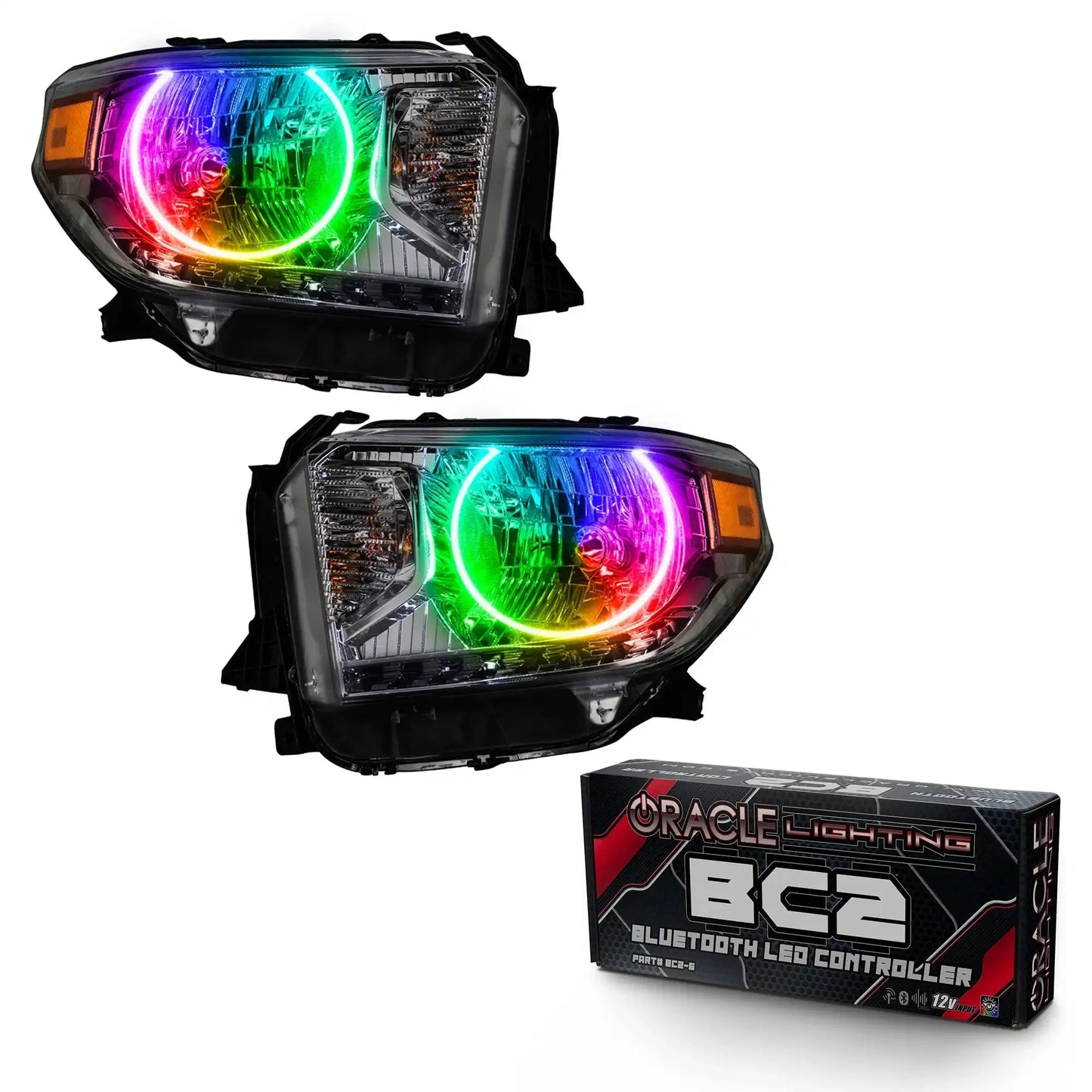 ORACLE Lighting 2014-2017 Toyota Tundra Pre-Assembled Halo Headlights by ORACLE Lighting