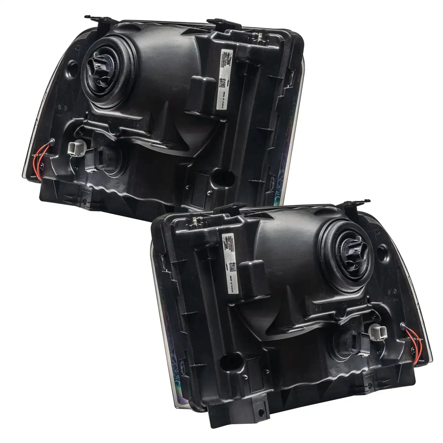 ORACLE Lighting 2005-2007 Ford F-250/F-350 Super Duty Pre-Assembled Halo Headlights - Black Housing by ORACLE Lighting
