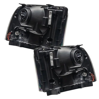 ORACLE Lighting 2005-2007 Ford F-250/F-350 Super Duty Pre-Assembled Halo Headlights - Black Housing by ORACLE Lighting