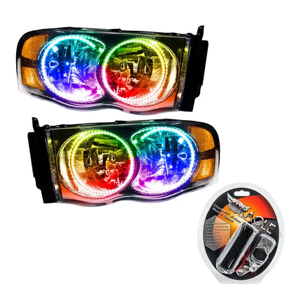 ORACLE Lighting 2002-2005 Dodge Ram Pre-Assembled Halo Headlights by ORACLE Lighting