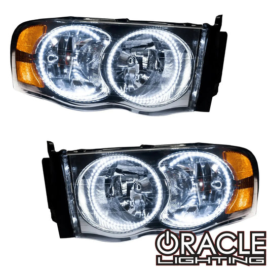 ORACLE Lighting 2002-2005 Dodge Ram Pre-Assembled Halo Headlights by ORACLE Lighting