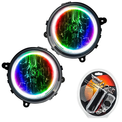 ORACLE Lighting 2007-2016 Jeep Patriot Pre-Assembled Halo Headlights by ORACLE Lighting