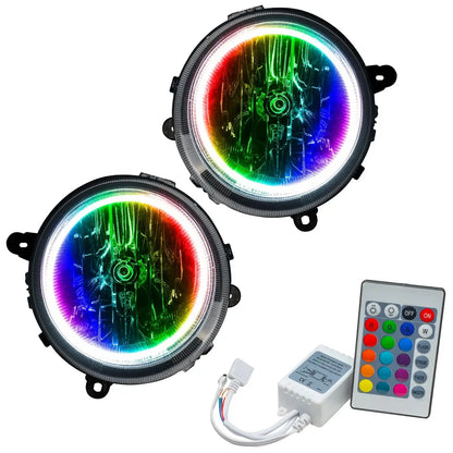 ORACLE Lighting 2007-2016 Jeep Patriot Pre-Assembled Halo Headlights by ORACLE Lighting