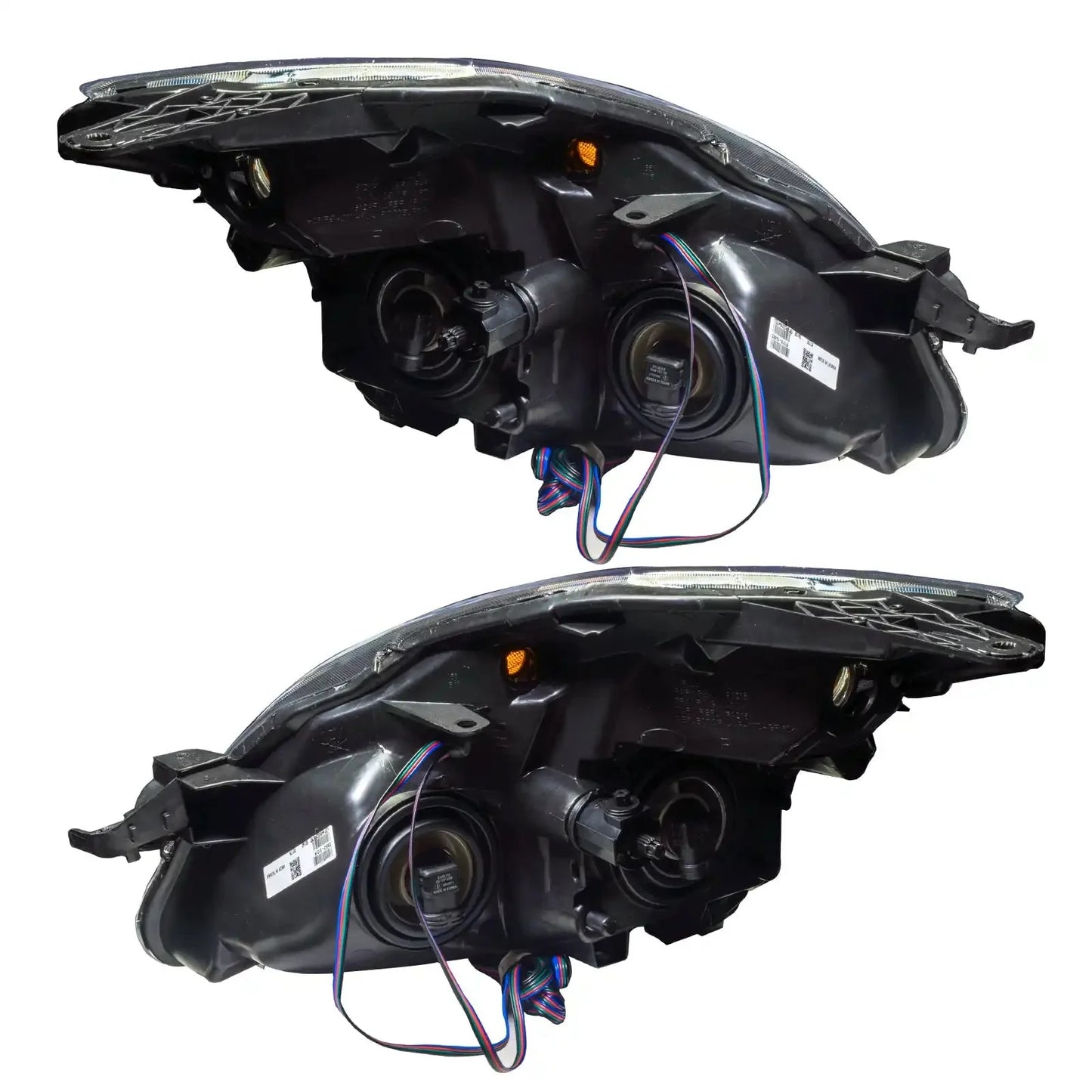 ORACLE Lighting 2007-2009 Nissan Altima Sedan Pre-Assembled Halo Headlights - Black Housing (Halogen) by ORACLE Lighting