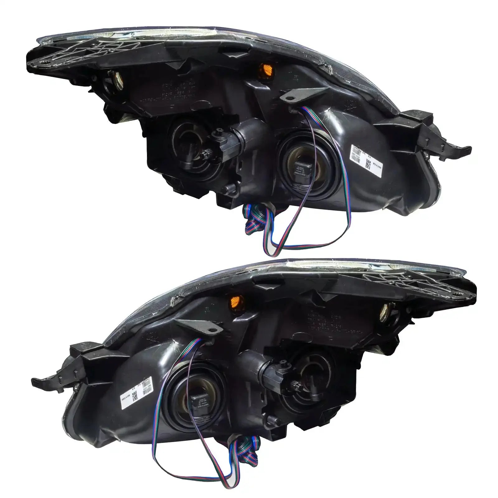 ORACLE Lighting 2007-2009 Nissan Altima Sedan Pre-Assembled Halo Headlights - Black Housing (Halogen) by ORACLE Lighting