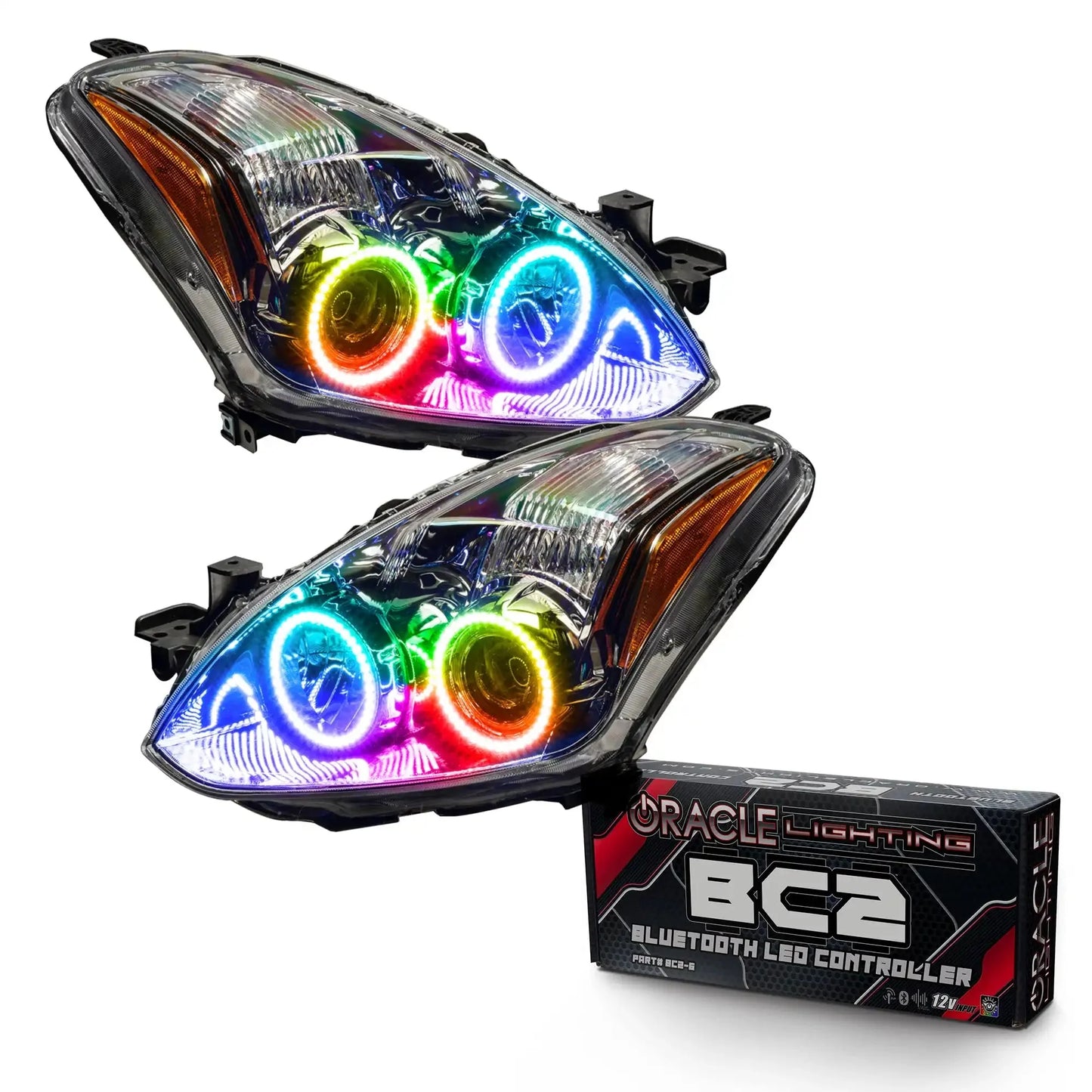 ORACLE Lighting 2010-2012 Nissan Altima Coupe Pre-Assembled Halo Headlights by ORACLE Lighting