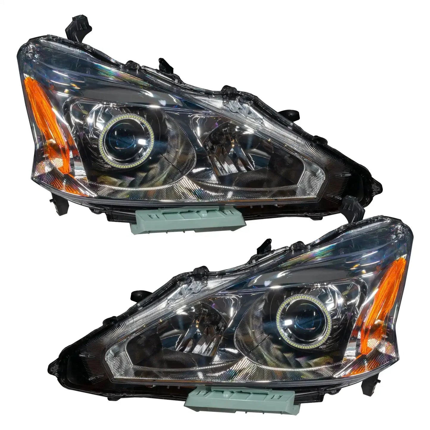 ORACLE Lighting 2013-2015 Nissan Altima Sedan Pre-Assembled Halo Headlights - (Halogen) by ORACLE Lighting