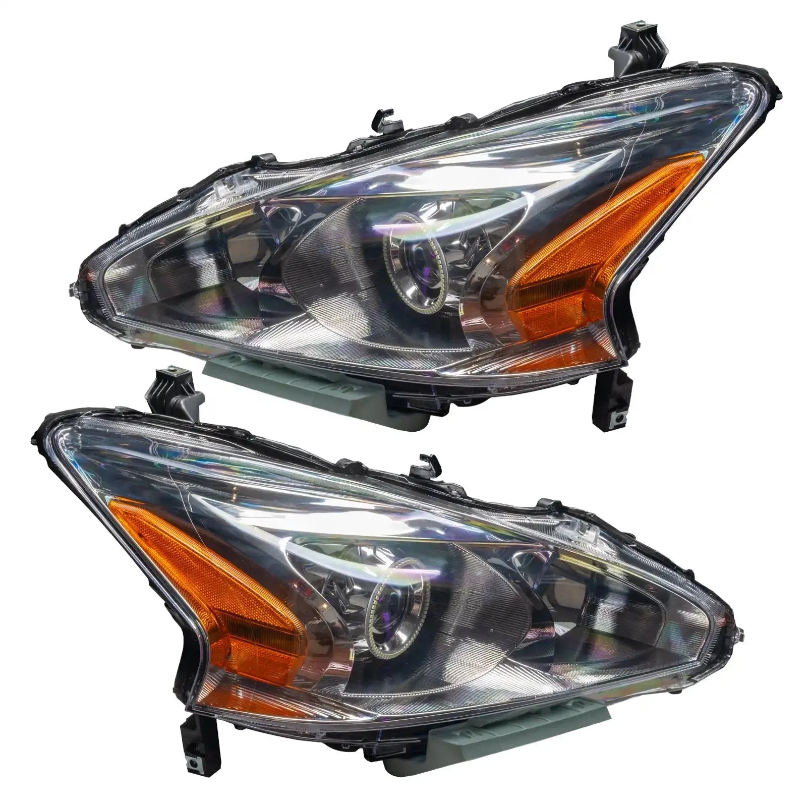 ORACLE Lighting 2013-2015 Nissan Altima Sedan Pre-Assembled Halo Headlights - (Halogen) by ORACLE Lighting