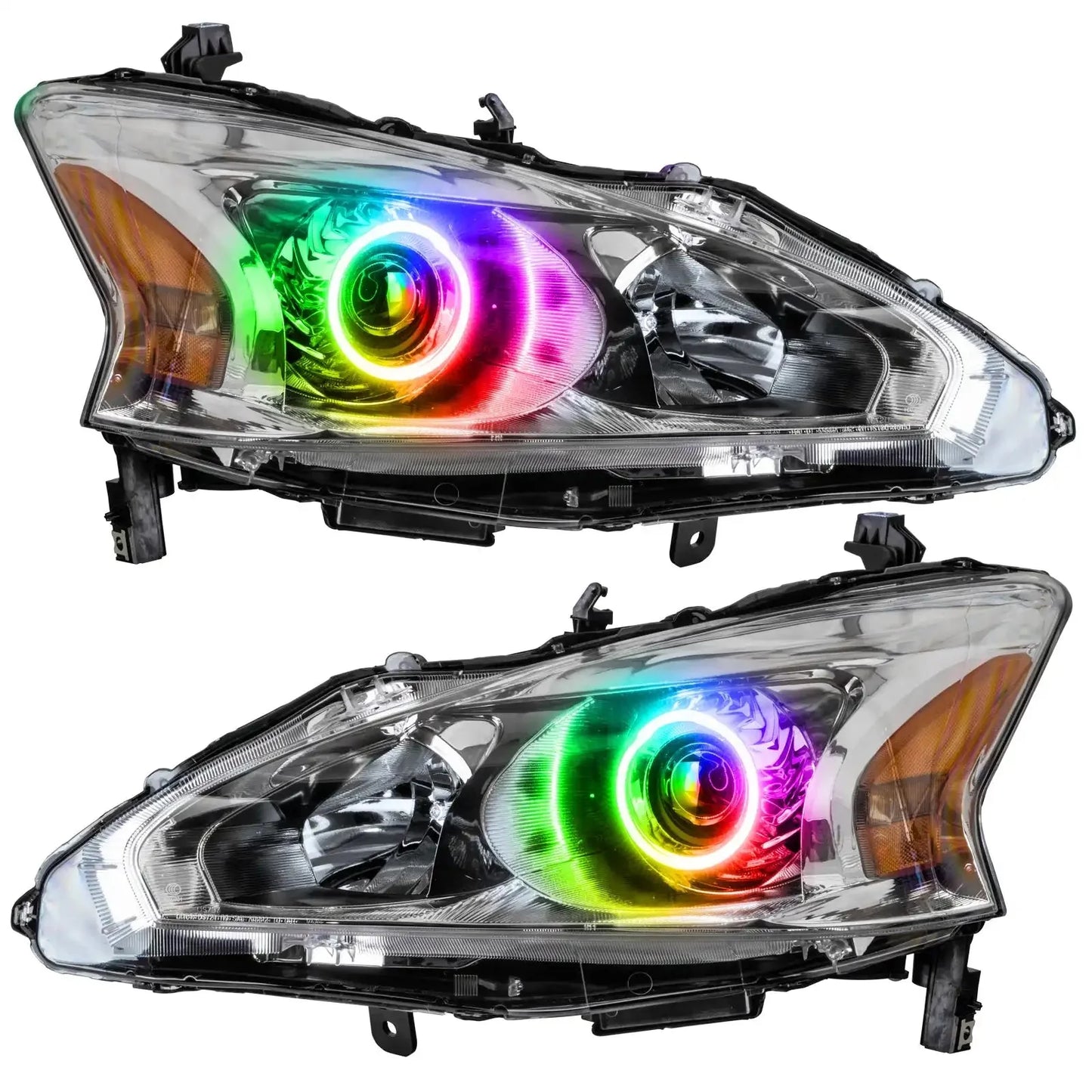 ORACLE Lighting 2013-2015 Nissan Altima Sedan Pre-Assembled Halo Headlights - (Halogen) by ORACLE Lighting