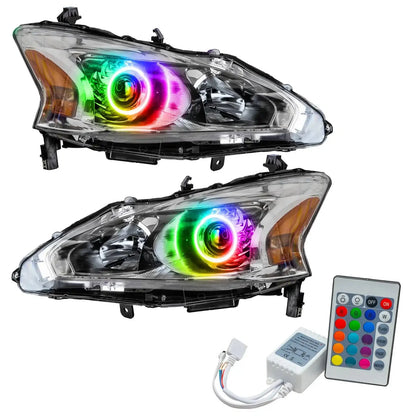 ORACLE Lighting 2013-2015 Nissan Altima Sedan Pre-Assembled Halo Headlights - (Halogen) by ORACLE Lighting