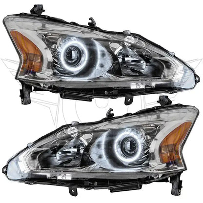 ORACLE Lighting 2013-2015 Nissan Altima Sedan Pre-Assembled Halo Headlights - (Halogen) by ORACLE Lighting