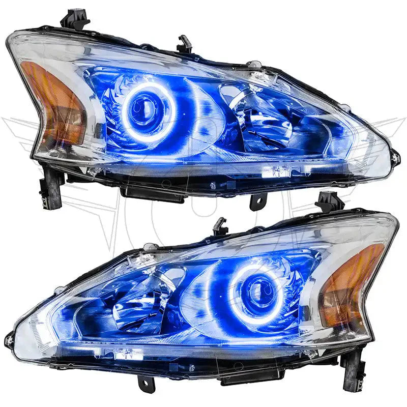ORACLE Lighting 2013-2015 Nissan Altima Sedan Pre-Assembled Halo Headlights - (Halogen) by ORACLE Lighting