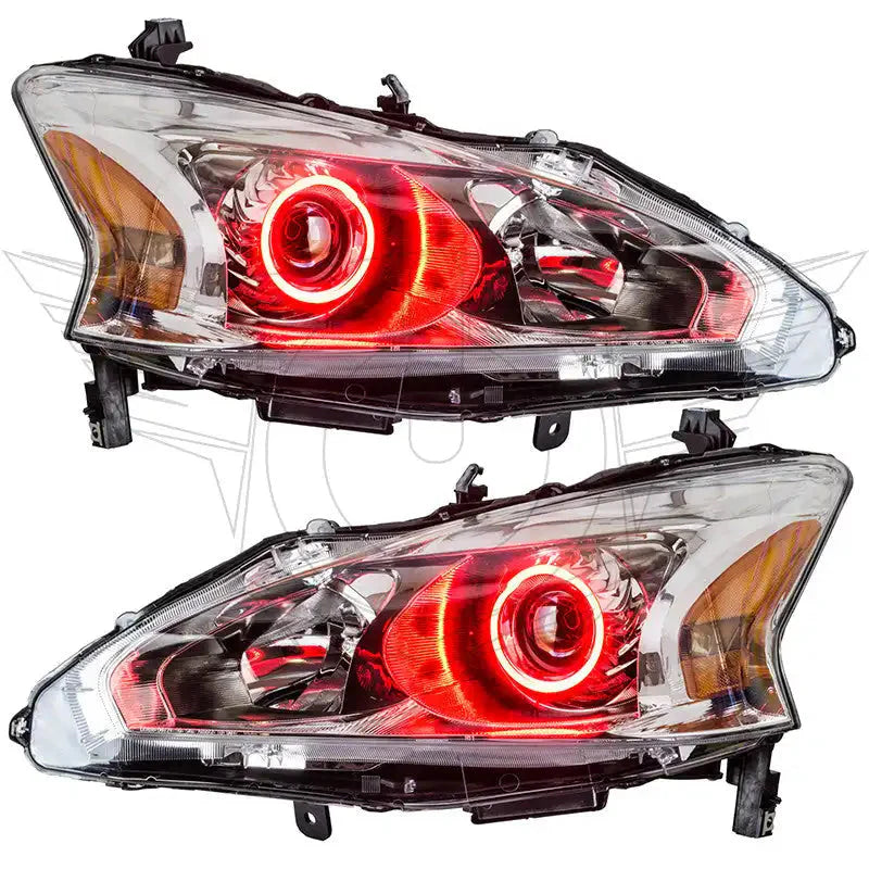 ORACLE Lighting 2013-2015 Nissan Altima Sedan Pre-Assembled Halo Headlights - (Halogen) by ORACLE Lighting