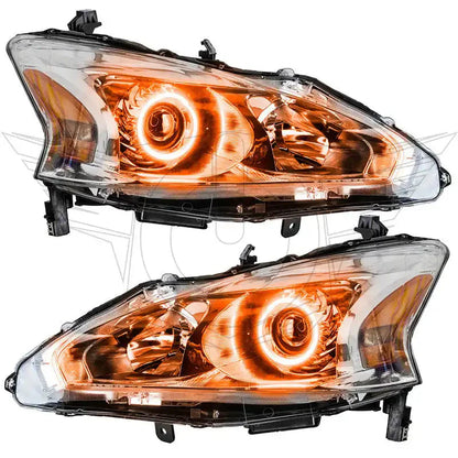 ORACLE Lighting 2013-2015 Nissan Altima Sedan Pre-Assembled Halo Headlights - (Halogen) by ORACLE Lighting