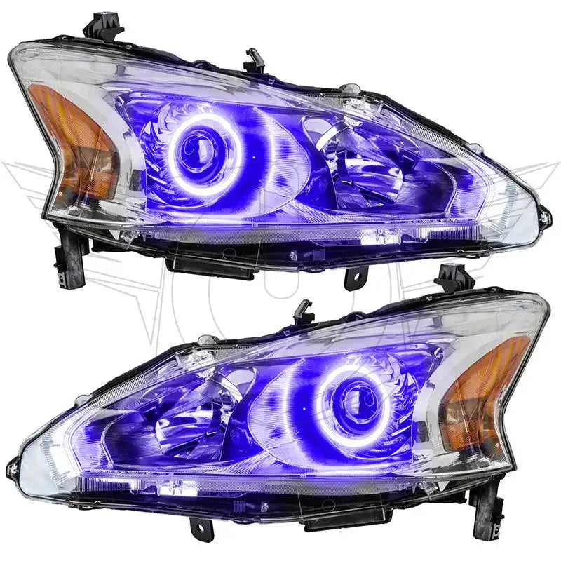 ORACLE Lighting 2013-2015 Nissan Altima Sedan Pre-Assembled Halo Headlights - (Halogen) by ORACLE Lighting