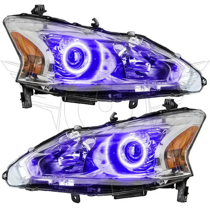 ORACLE Lighting 2013-2015 Nissan Altima Sedan Pre-Assembled Halo Headlights - (Halogen) by ORACLE Lighting