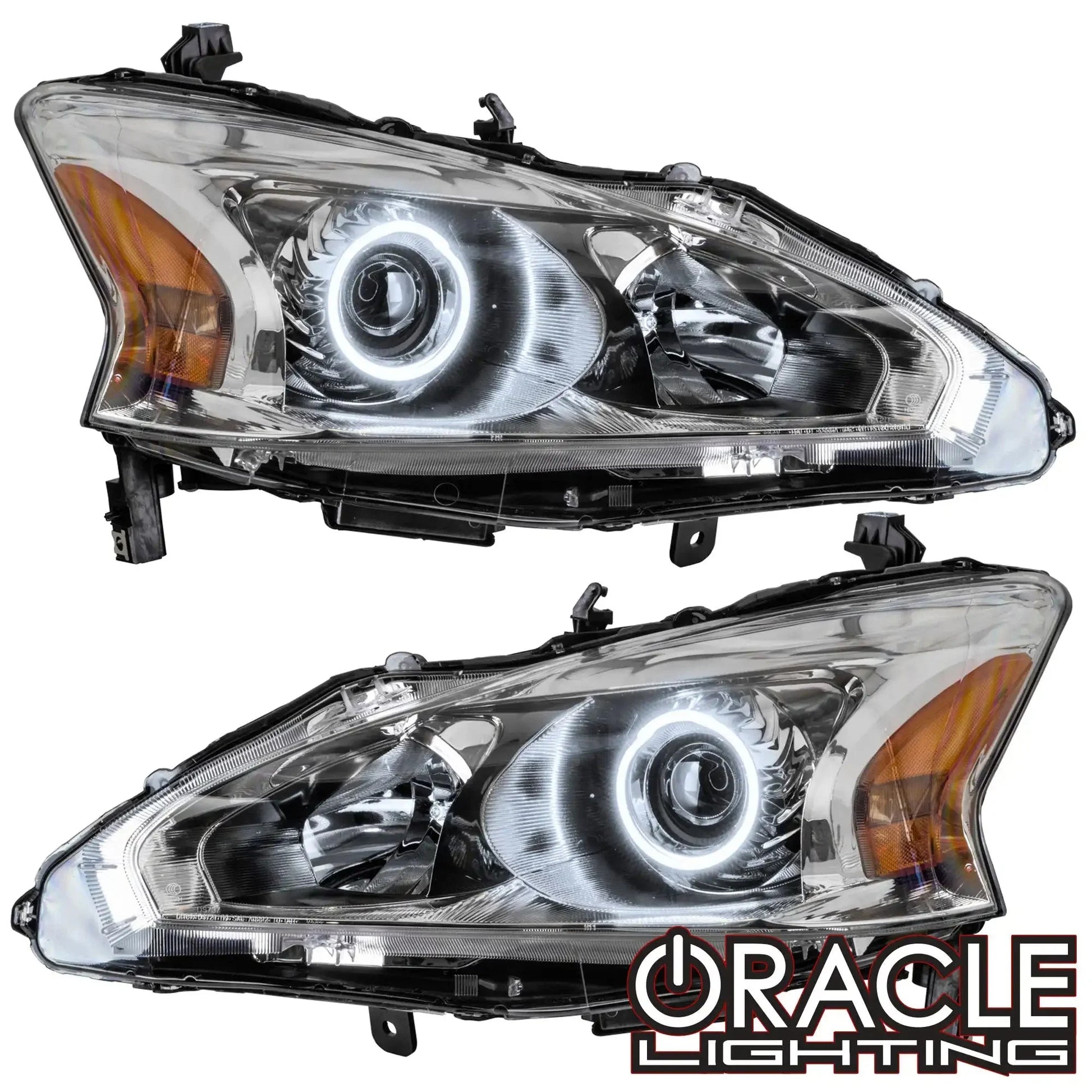 ORACLE Lighting 2013-2015 Nissan Altima Sedan Pre-Assembled Halo Headlights - (Halogen) by ORACLE Lighting