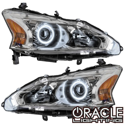 ORACLE Lighting 2013-2015 Nissan Altima Sedan Pre-Assembled Halo Headlights - (Halogen) by ORACLE Lighting