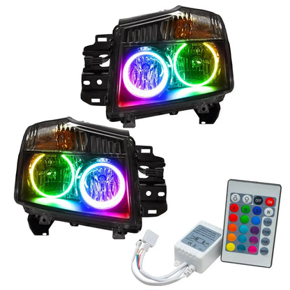 ORACLE Lighting 2008-2015 Nissan Titan Pre-Assembled Halo Headlights by ORACLE Lighting