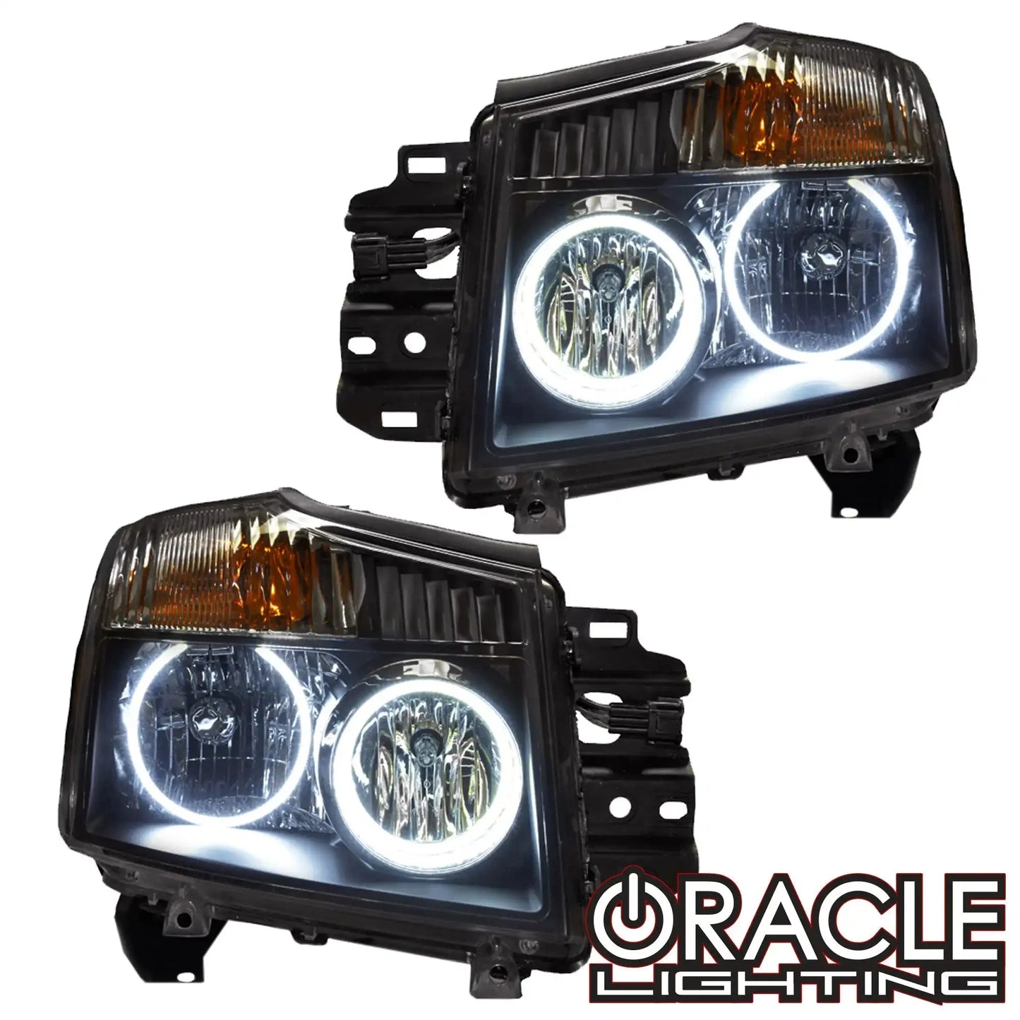 ORACLE Lighting 2008-2015 Nissan Titan Pre-Assembled Halo Headlights by ORACLE Lighting