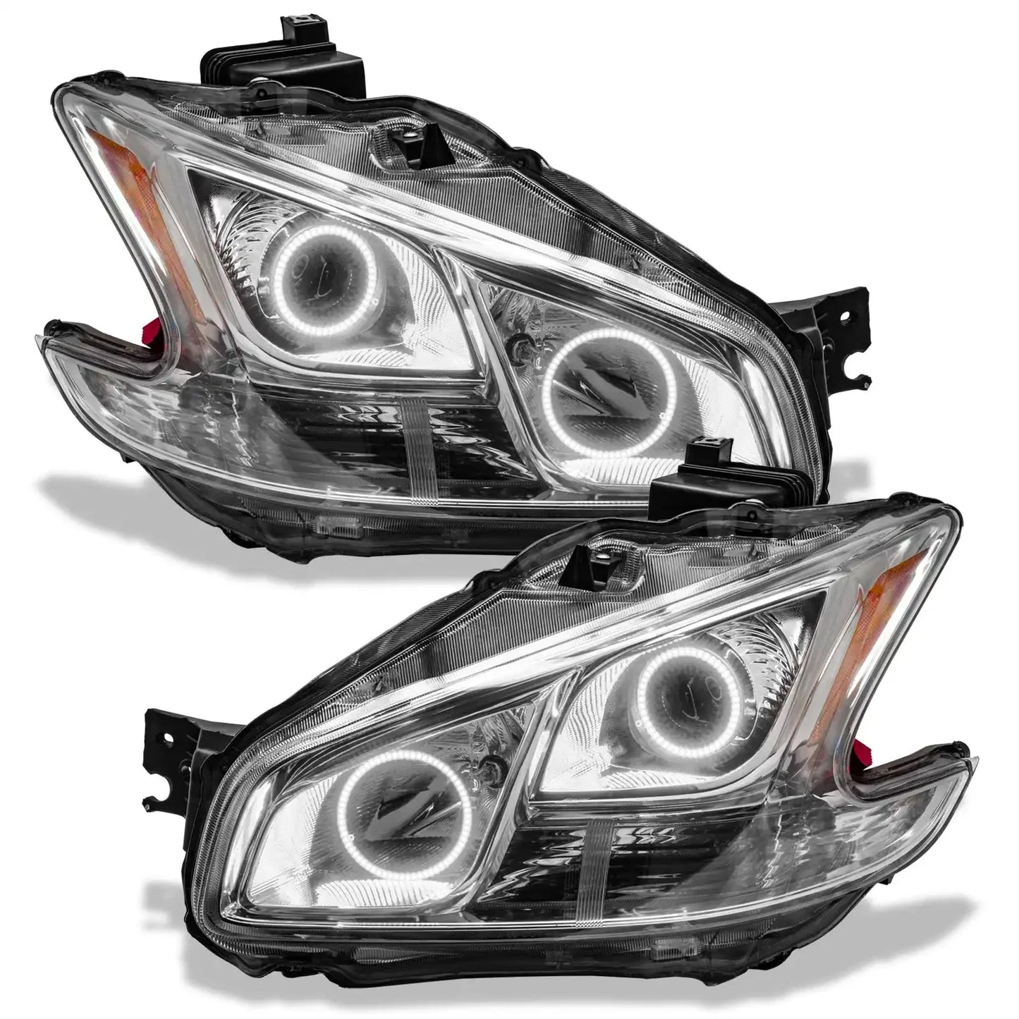 ORACLE Lighting 2009-2014 Nissan Maxima Pre-Assembled Halo Headlights-Non HID-CHROME Housing by ORACLE Lighting