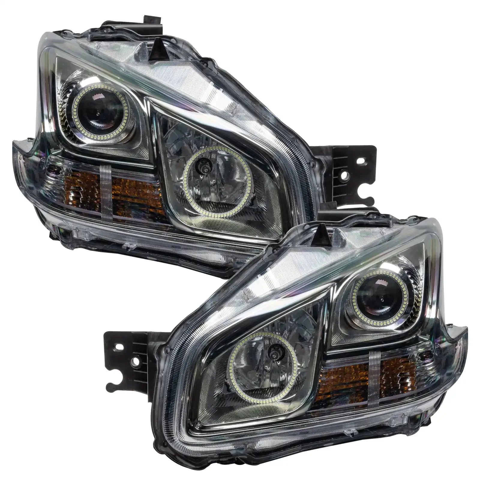 ORACLE Lighting 2009-2014 Nissan Maxima Pre-Assembled Halo Headlights-Non HID-CHROME Housing by ORACLE Lighting