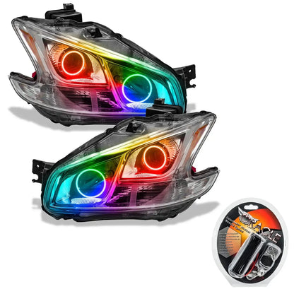 ORACLE Lighting 2009-2014 Nissan Maxima Pre-Assembled Halo Headlights-Non HID-CHROME Housing by ORACLE Lighting