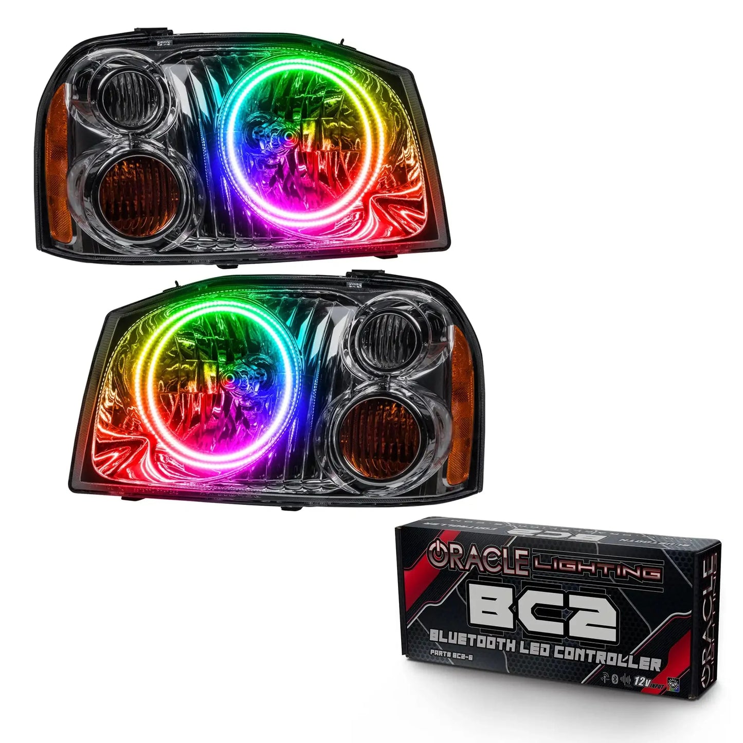 ORACLE Lighting 2001-2004 Nissan Frontier Pre-Assembled Halo Headlights by ORACLE Lighting