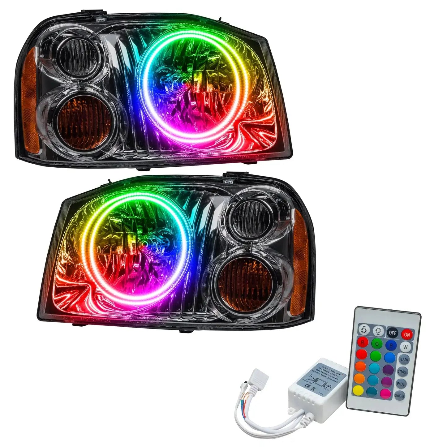 ORACLE Lighting 2001-2004 Nissan Frontier Pre-Assembled Halo Headlights by ORACLE Lighting