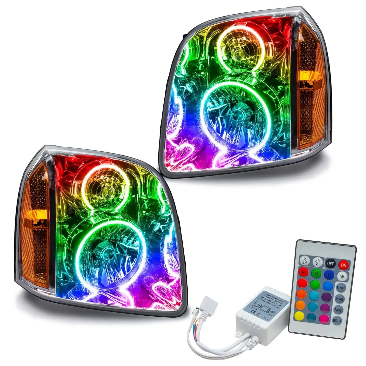 ORACLE Lighting 2007-2014 GMC Yukon Pre-Assembled Halo Headlights by ORACLE Lighting