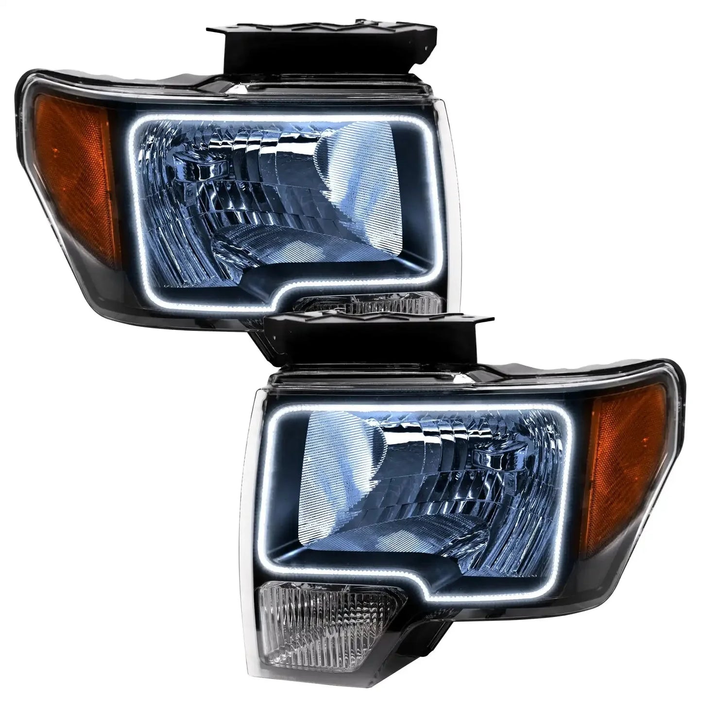 ORACLE Lighting 2009-2014 Ford F-150 Pre-Assembled Halo Headlights - Black Housing by ORACLE Lighting