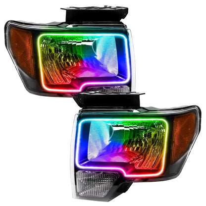 ORACLE Lighting 2009-2014 Ford F-150 Pre-Assembled Halo Headlights - Black Housing by ORACLE Lighting