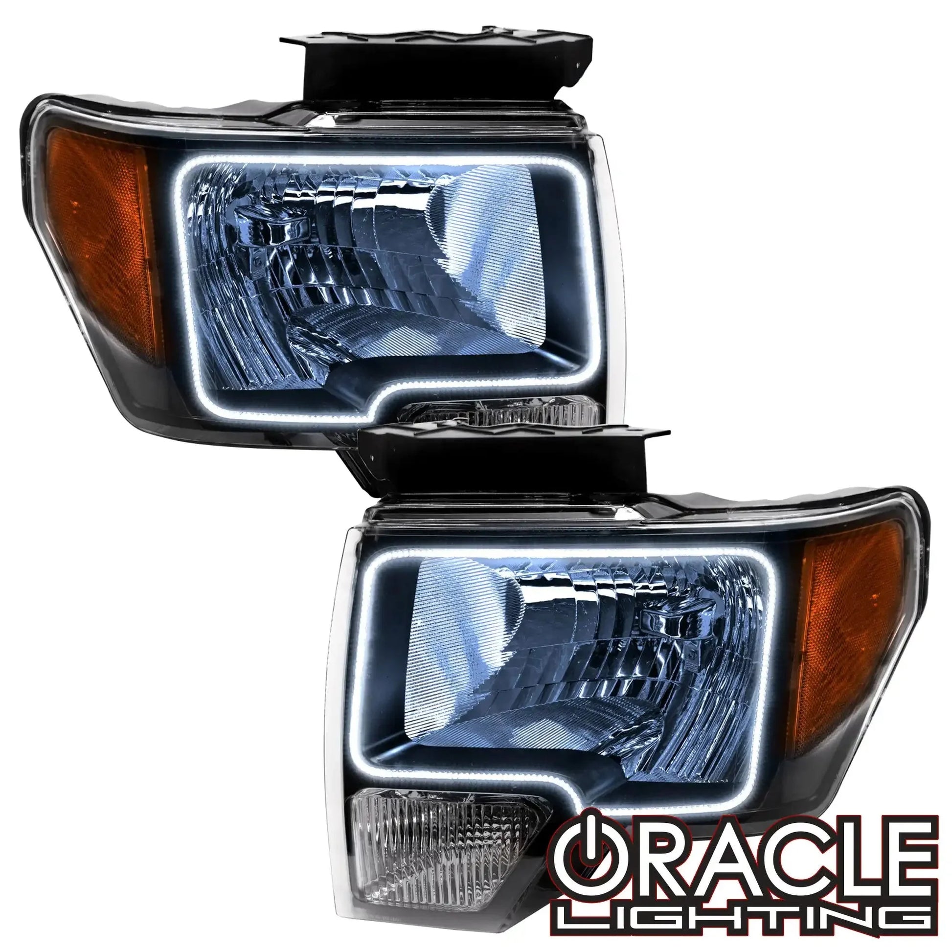 ORACLE Lighting 2009-2014 Ford F-150 Pre-Assembled Halo Headlights - Black Housing by ORACLE Lighting