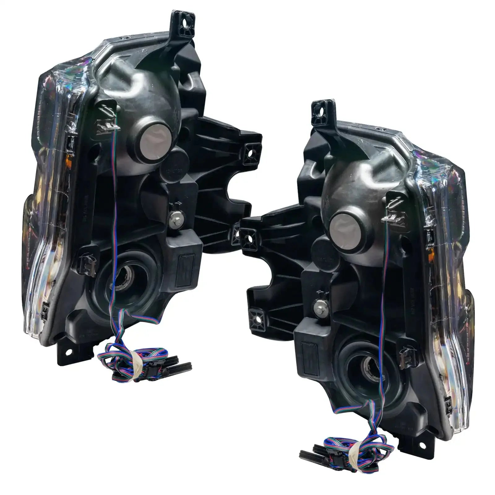 ORACLE Lighting 2008-2010 Ford F-250/F-350 Super Duty Pre-Assembled Halo Headlights - Black by ORACLE Lighting