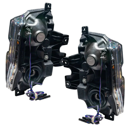 ORACLE Lighting 2008-2010 Ford F-250/F-350 Super Duty Pre-Assembled Halo Headlights - Black by ORACLE Lighting