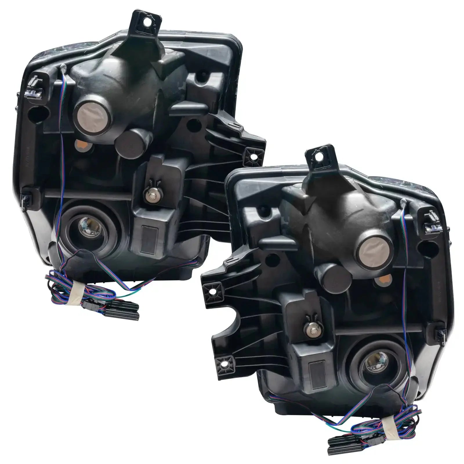 ORACLE Lighting 2008-2010 Ford F-250/F-350 Super Duty Pre-Assembled Halo Headlights - Black by ORACLE Lighting