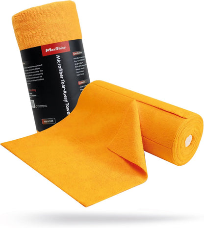 260GSM Microfiber Tear-Away Towel Roll - 30 Sheets/Roll by MaxshineUSA