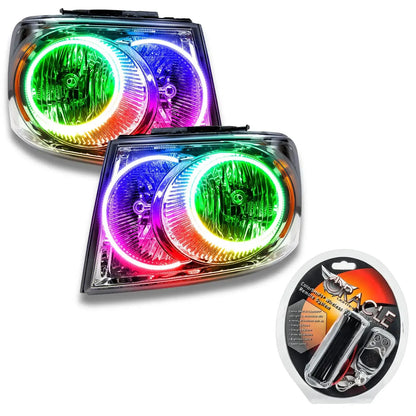 ORACLE Lighting 2007-2009 Dodge Durango Pre-Assembled Halo Headlights - Chrome Housing by ORACLE Lighting