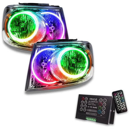ORACLE Lighting 2007-2009 Dodge Durango Pre-Assembled Halo Headlights - Chrome Housing by ORACLE Lighting