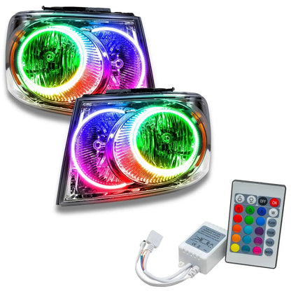 ORACLE Lighting 2007-2009 Dodge Durango Pre-Assembled Halo Headlights - Chrome Housing by ORACLE Lighting