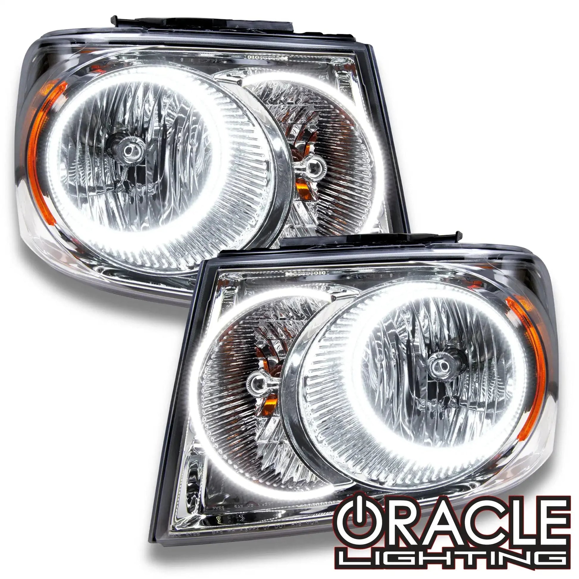 ORACLE Lighting 2007-2009 Dodge Durango Pre-Assembled Halo Headlights - Chrome Housing by ORACLE Lighting