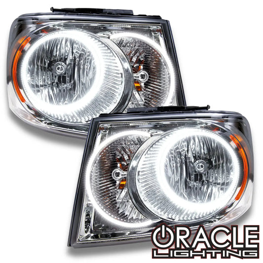 ORACLE Lighting 2007-2009 Dodge Durango Pre-Assembled Halo Headlights - Chrome Housing by ORACLE Lighting
