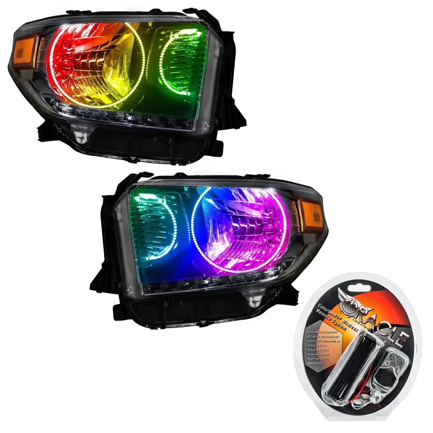 ORACLE Lighting 2014-2017 Toyota Tundra Pre-Assembled Halo Headlights - Dual Halo by ORACLE Lighting