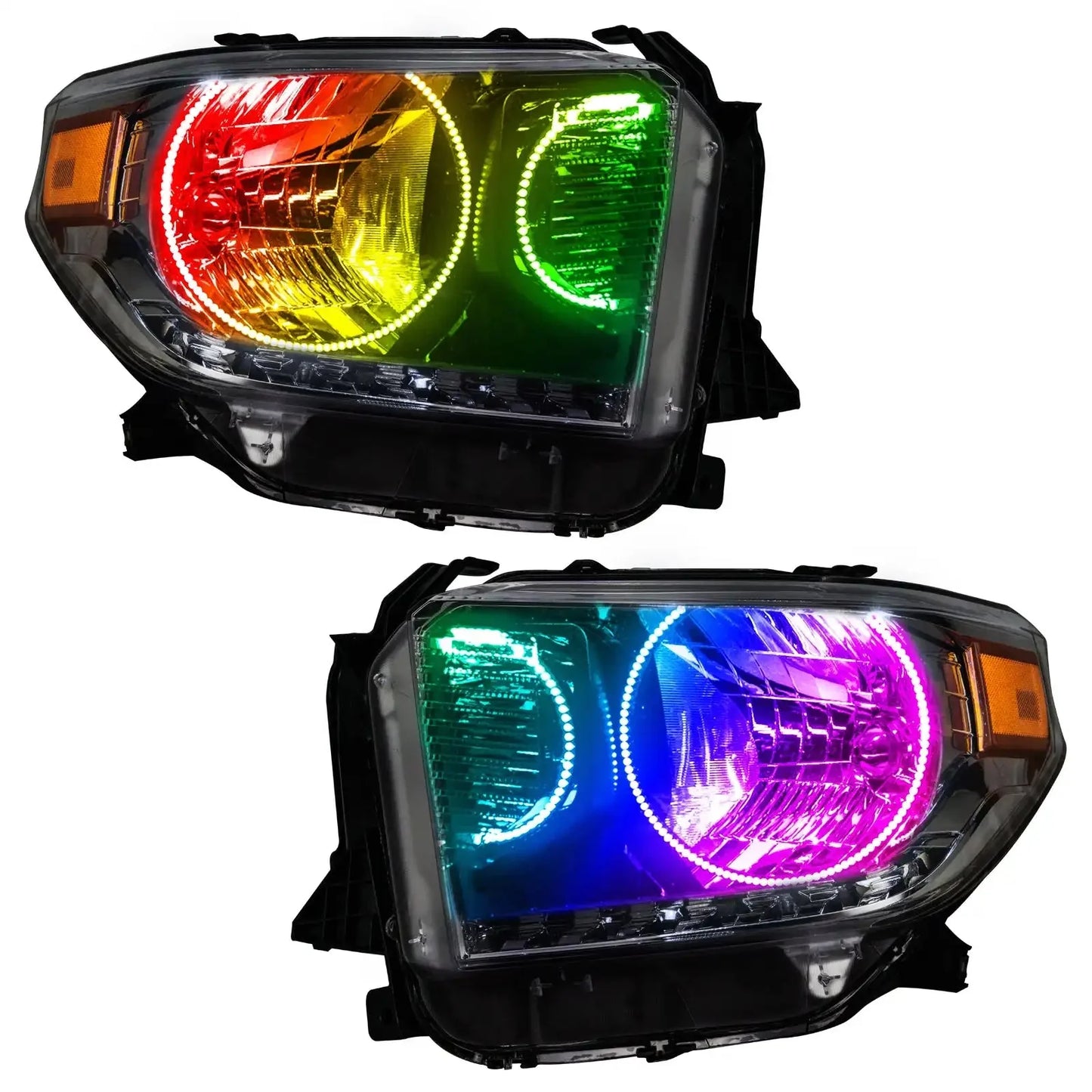 ORACLE Lighting 2014-2017 Toyota Tundra Pre-Assembled Halo Headlights - Dual Halo by ORACLE Lighting