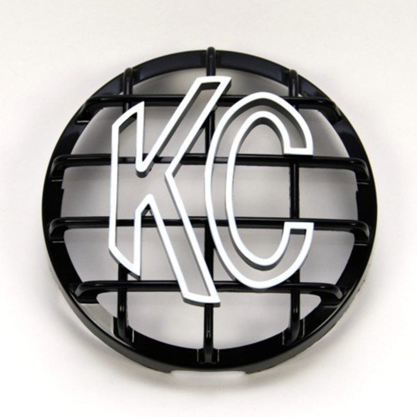 KC Stone Guard 6in ABS Plastic Black White EA by KC HiLiTES