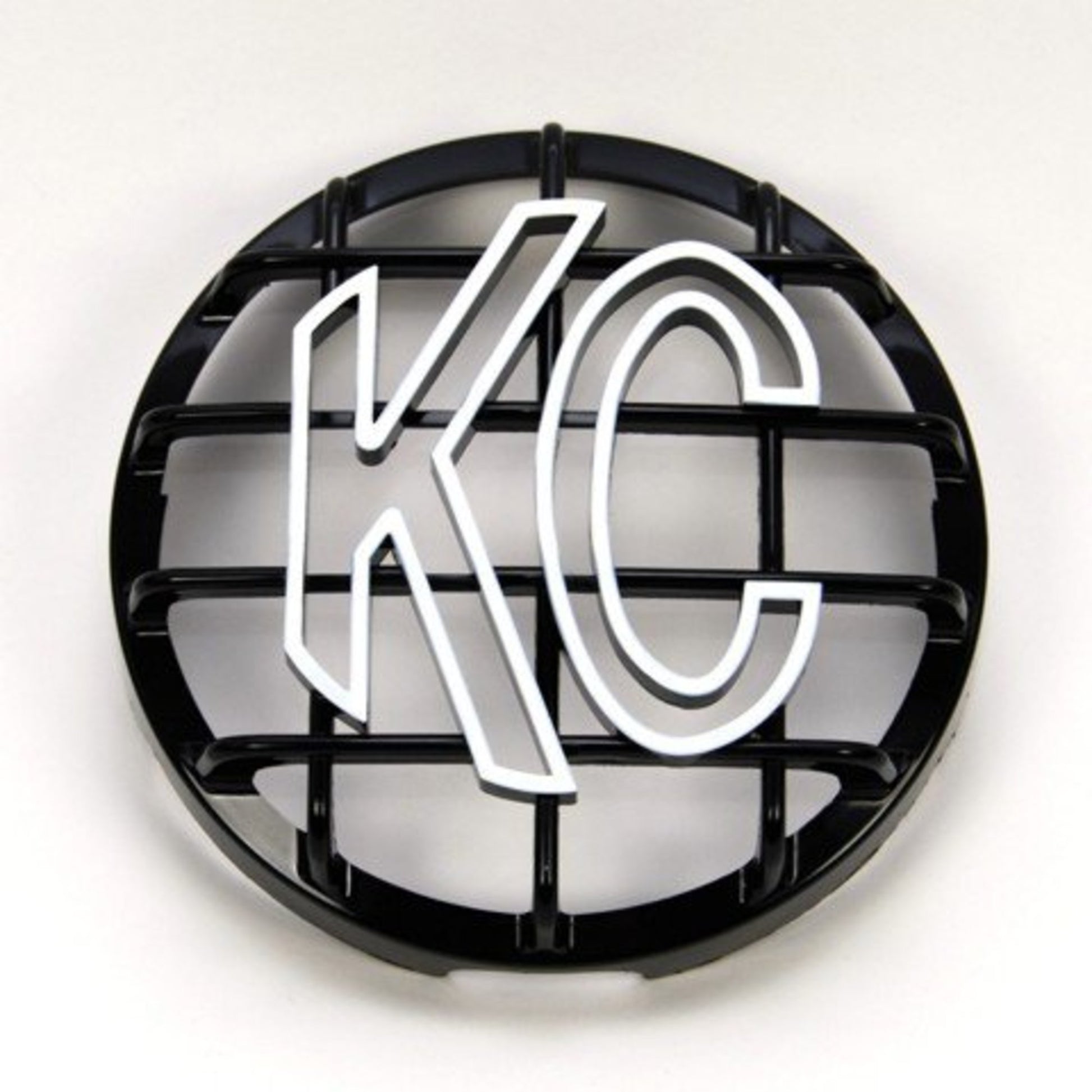 KC Stone Guard 6in ABS Plastic Black White EA by KC HiLiTES
