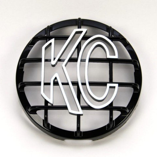 KC Stone Guard 6in ABS Plastic Black White EA by KC HiLiTES